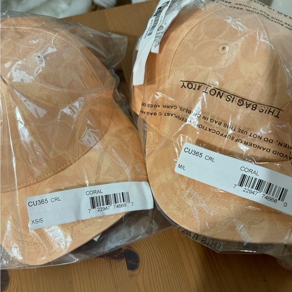 🥰 Signature Sun Bleached Baseball Hat  Coral - Picture 3 of 7